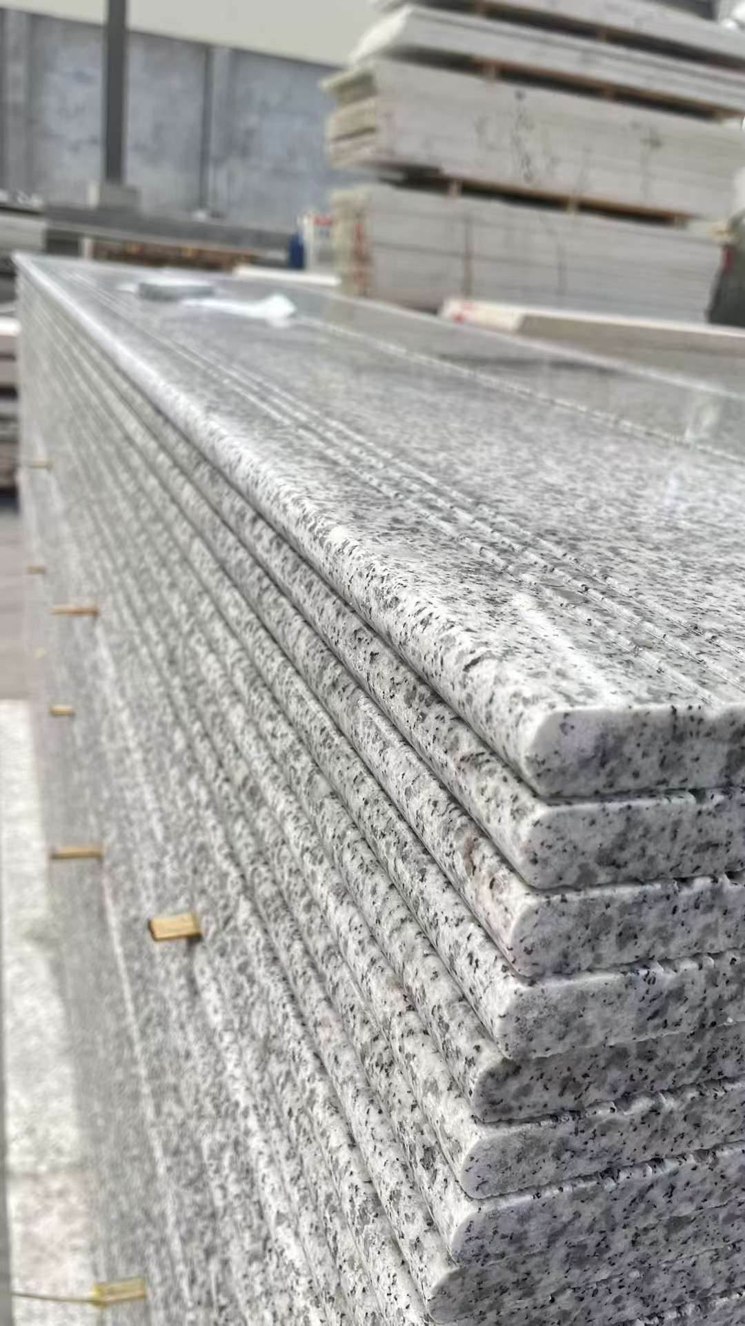 娄底芝麻白楼梯踏步 花岗岩楼梯板材