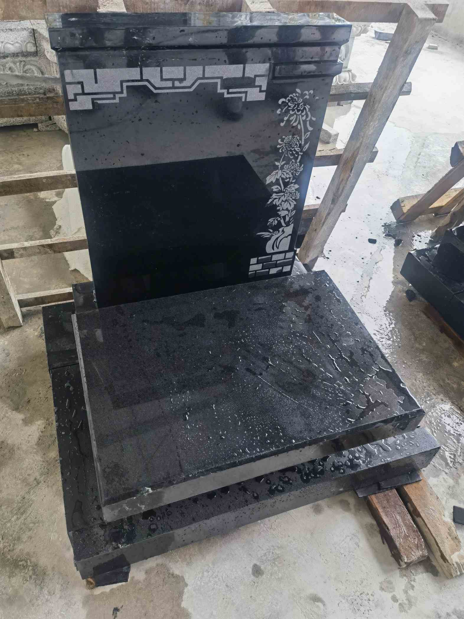 娄底花岗岩墓碑石 墓碑 套墓