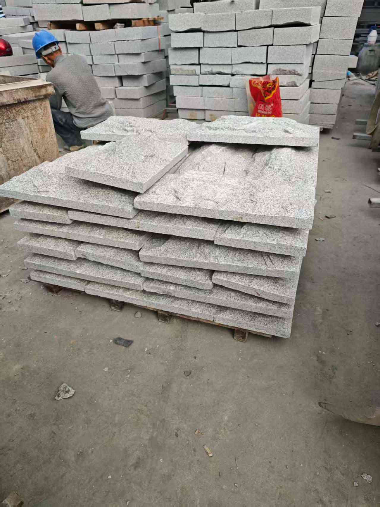 娄底芝麻白蘑菇石，自然面