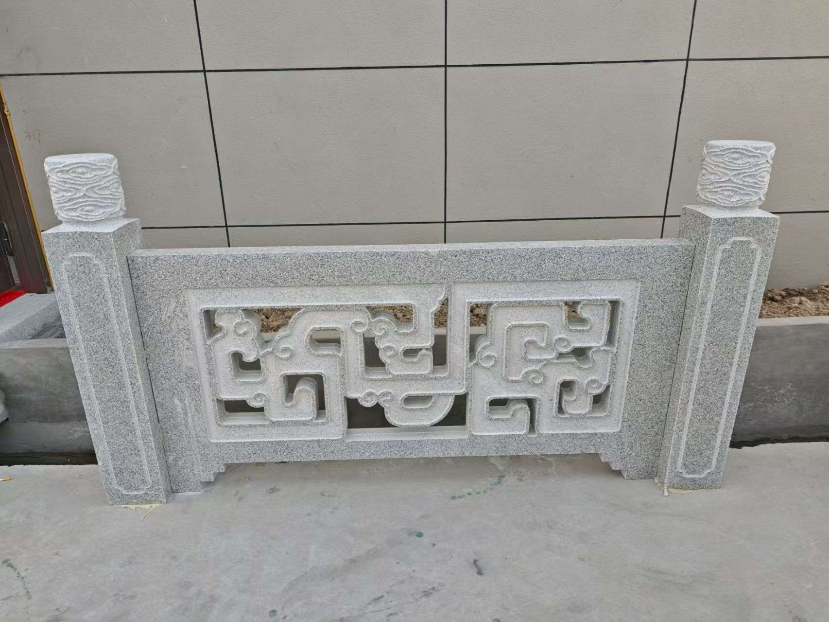 娄底芝麻白河道栏杆 桥栏杆